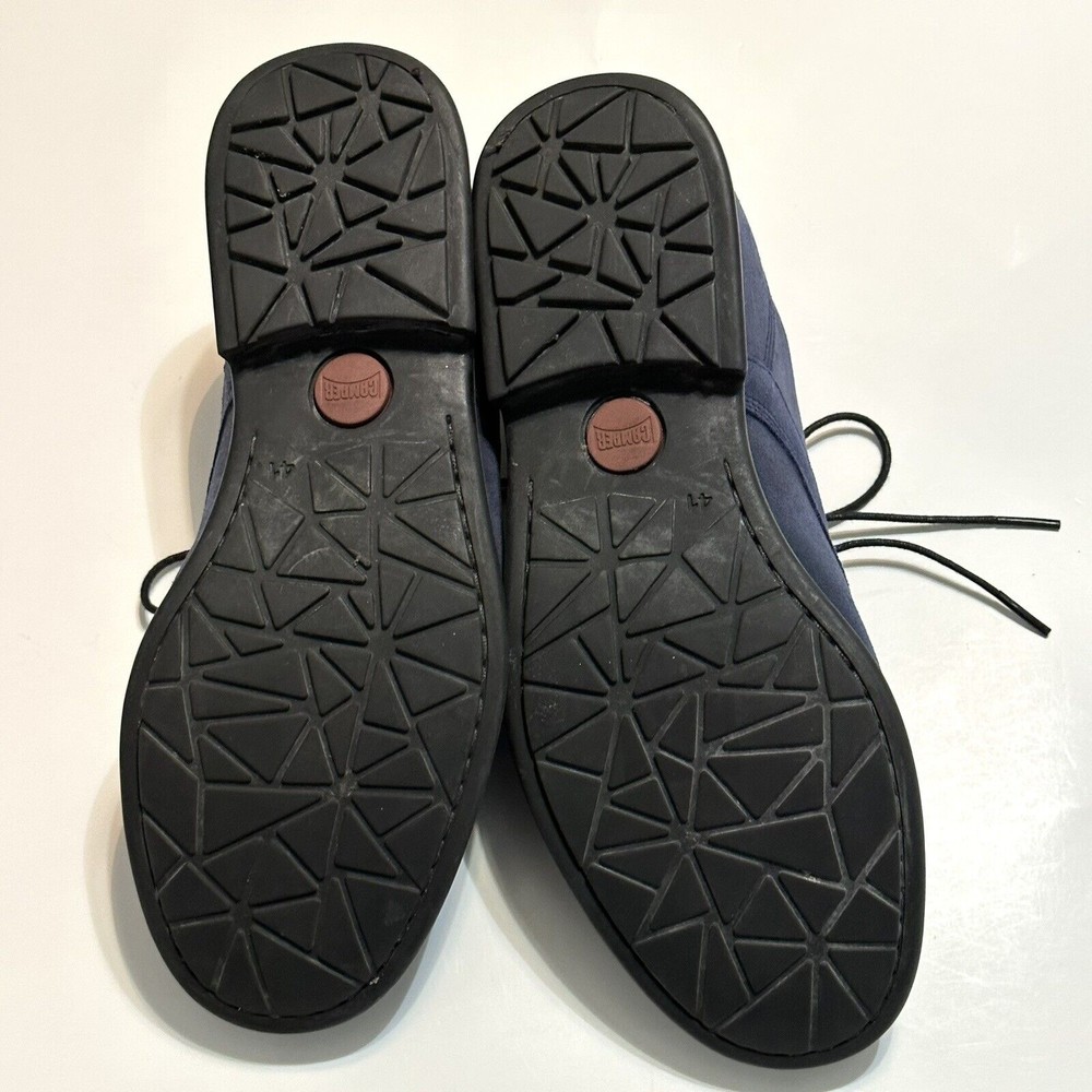 Camper Shoes US Mens Size 8 Oxford Derby Navy Blue Suede Leather Lace Up EU 41 - Picture 5 of 14